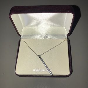Silver Crystal Necklace